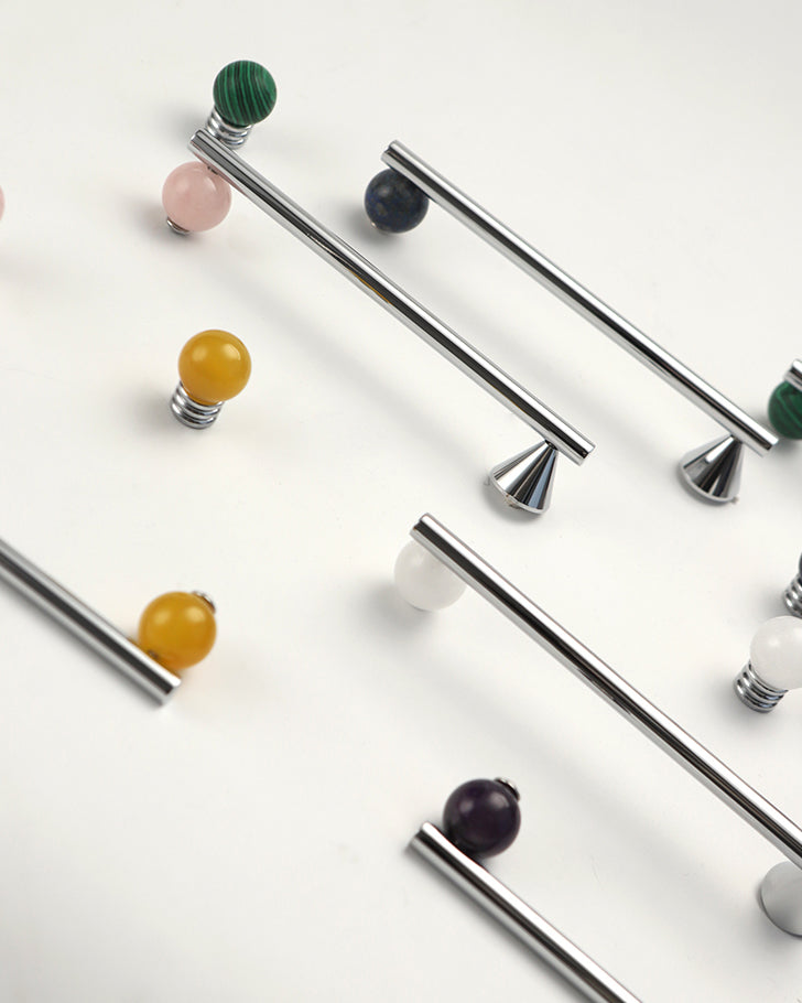 Polished Chrome & Stone Pulls | Volu