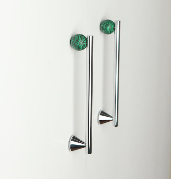 Polished Chrome & Stone Pulls | Volu