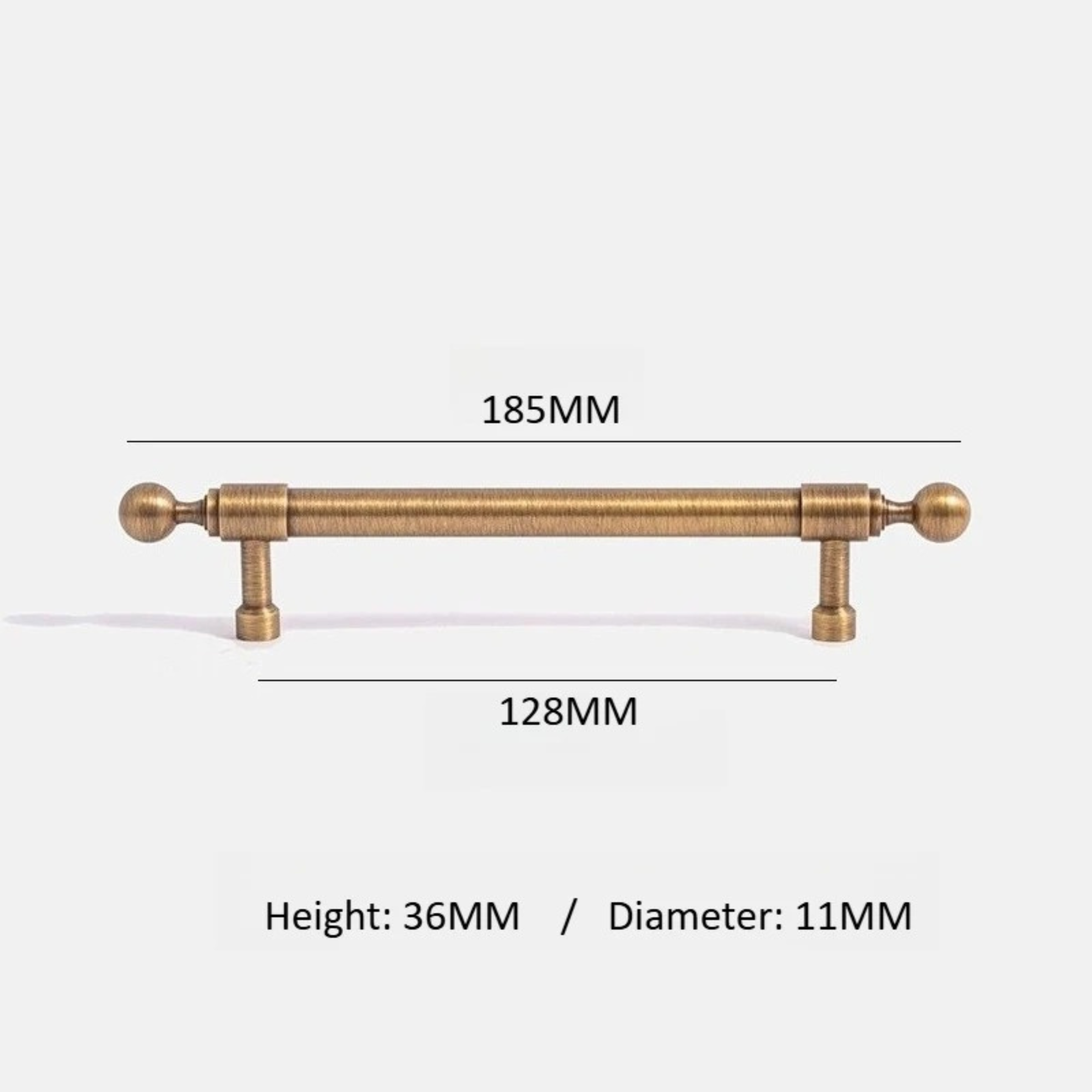 Antique Brass Pulls With Sphere End | Corona