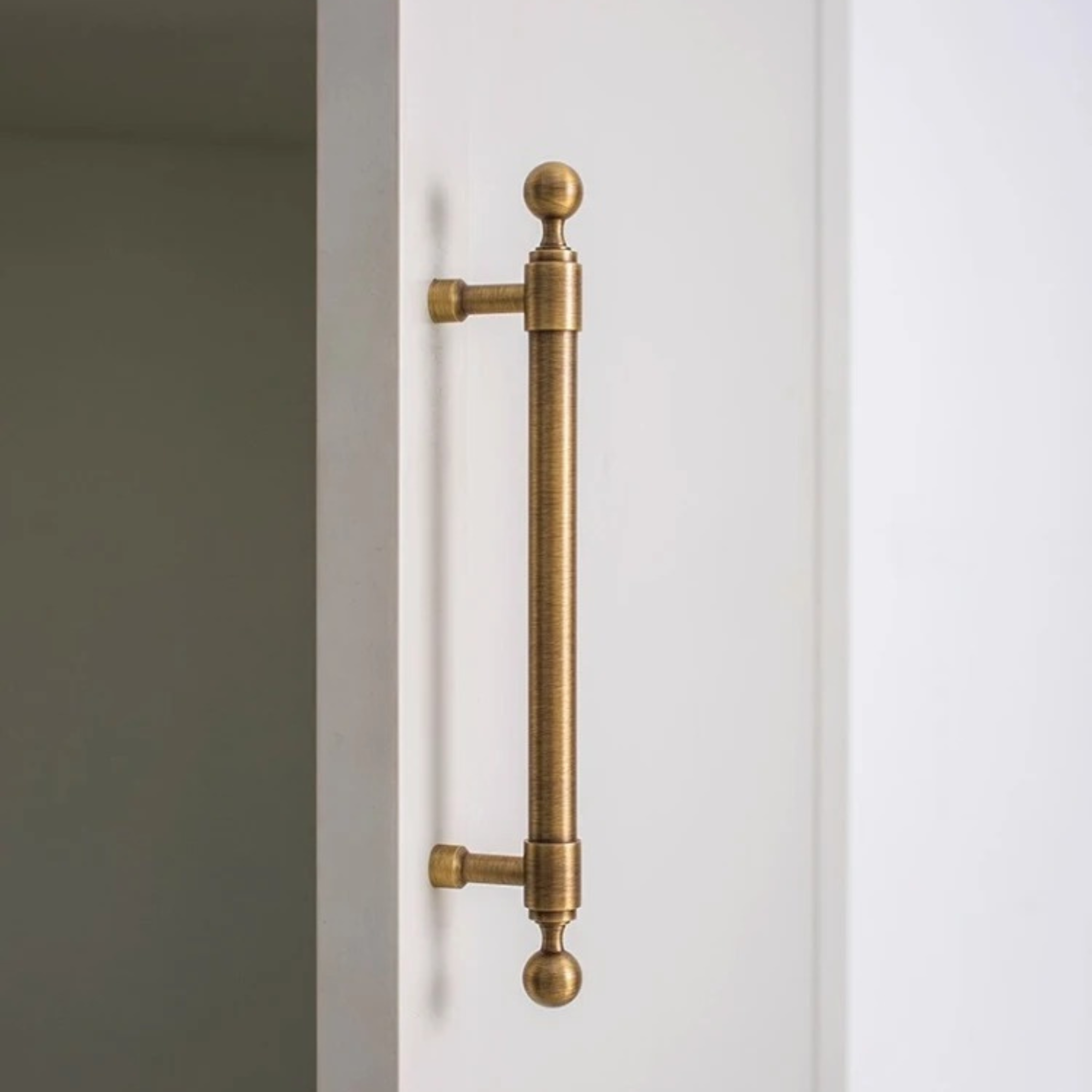Antique Brass Pulls With Sphere End | Corona