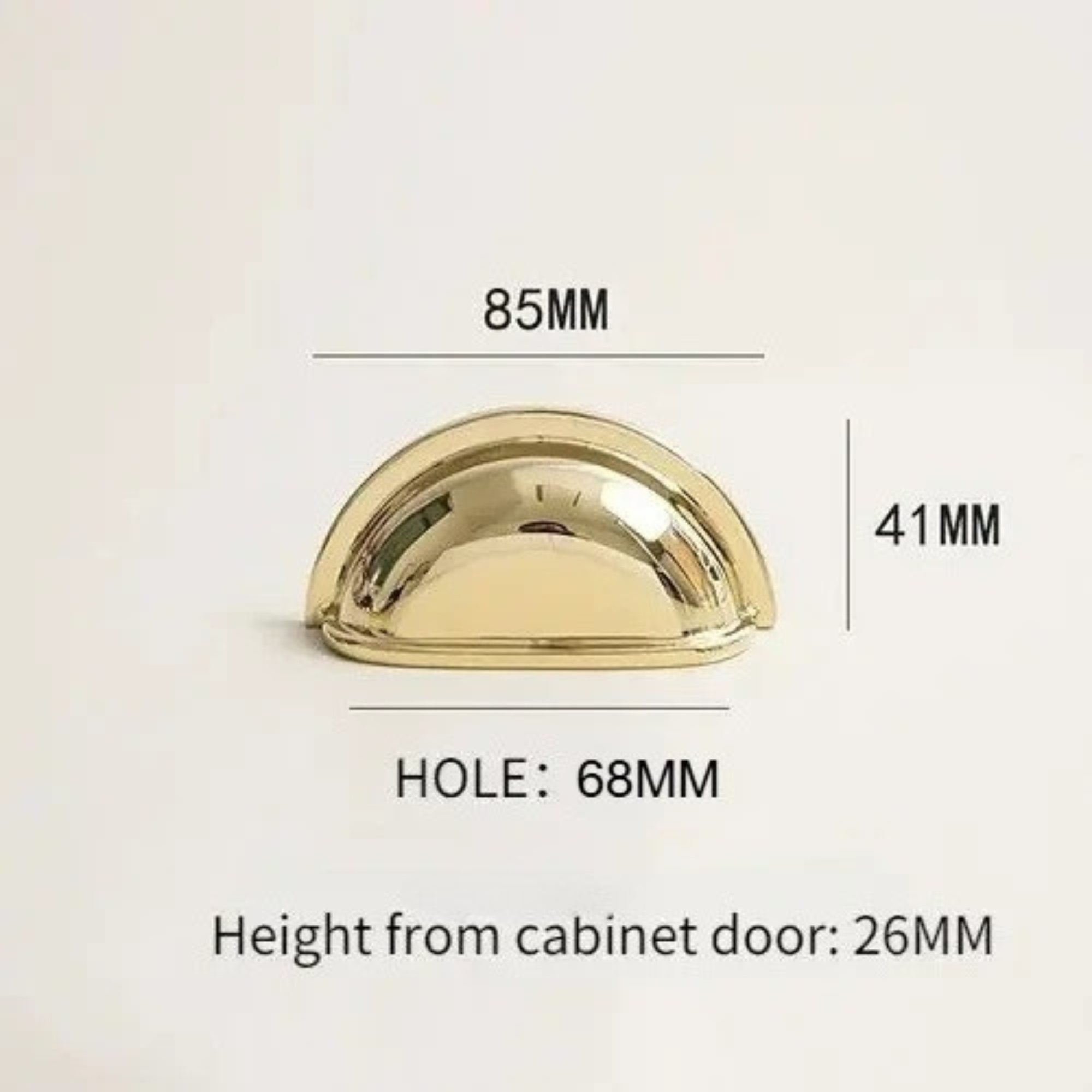 Minimalist Polished Brass Handles | Caelum