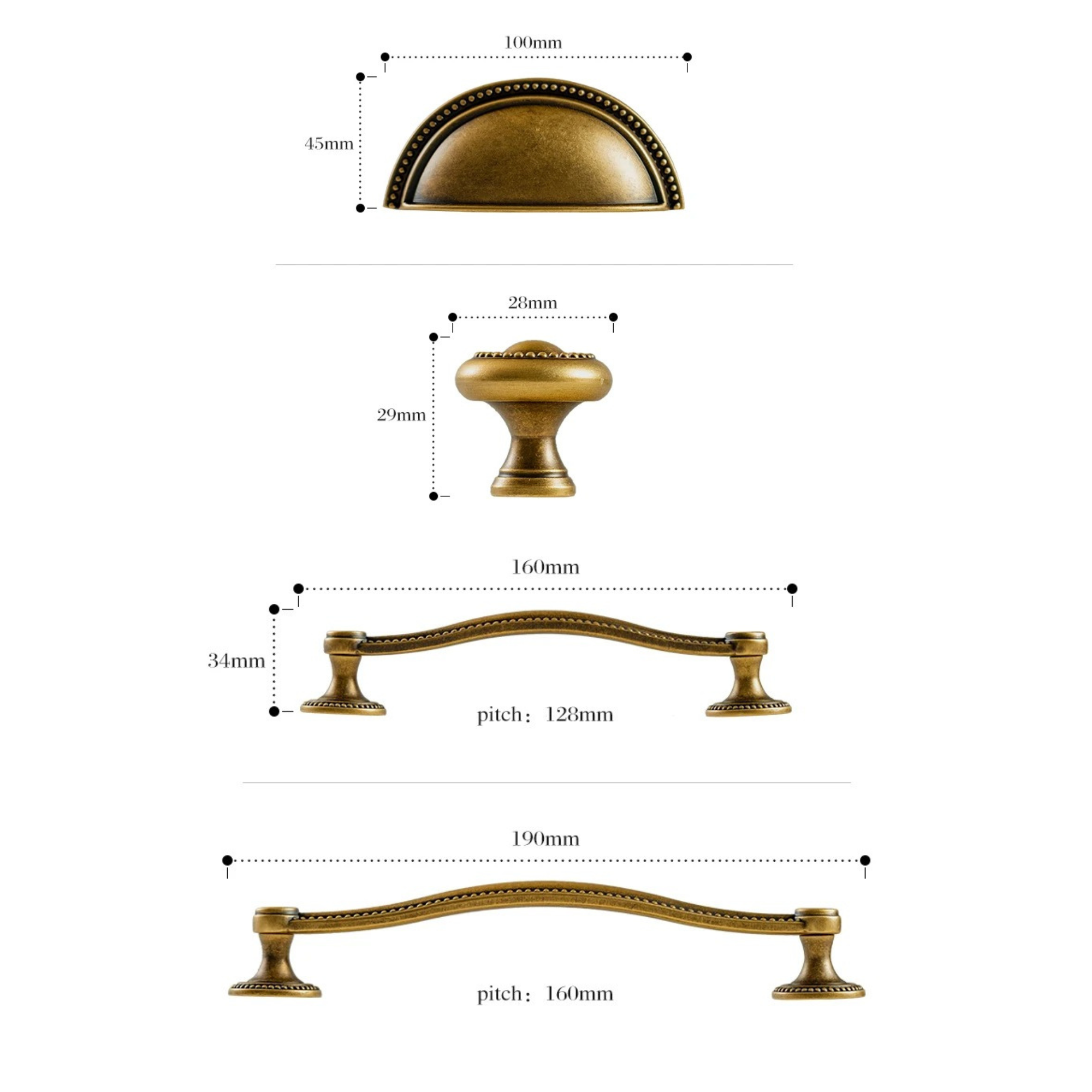 Bobbin Detail Pull Handles | Armis