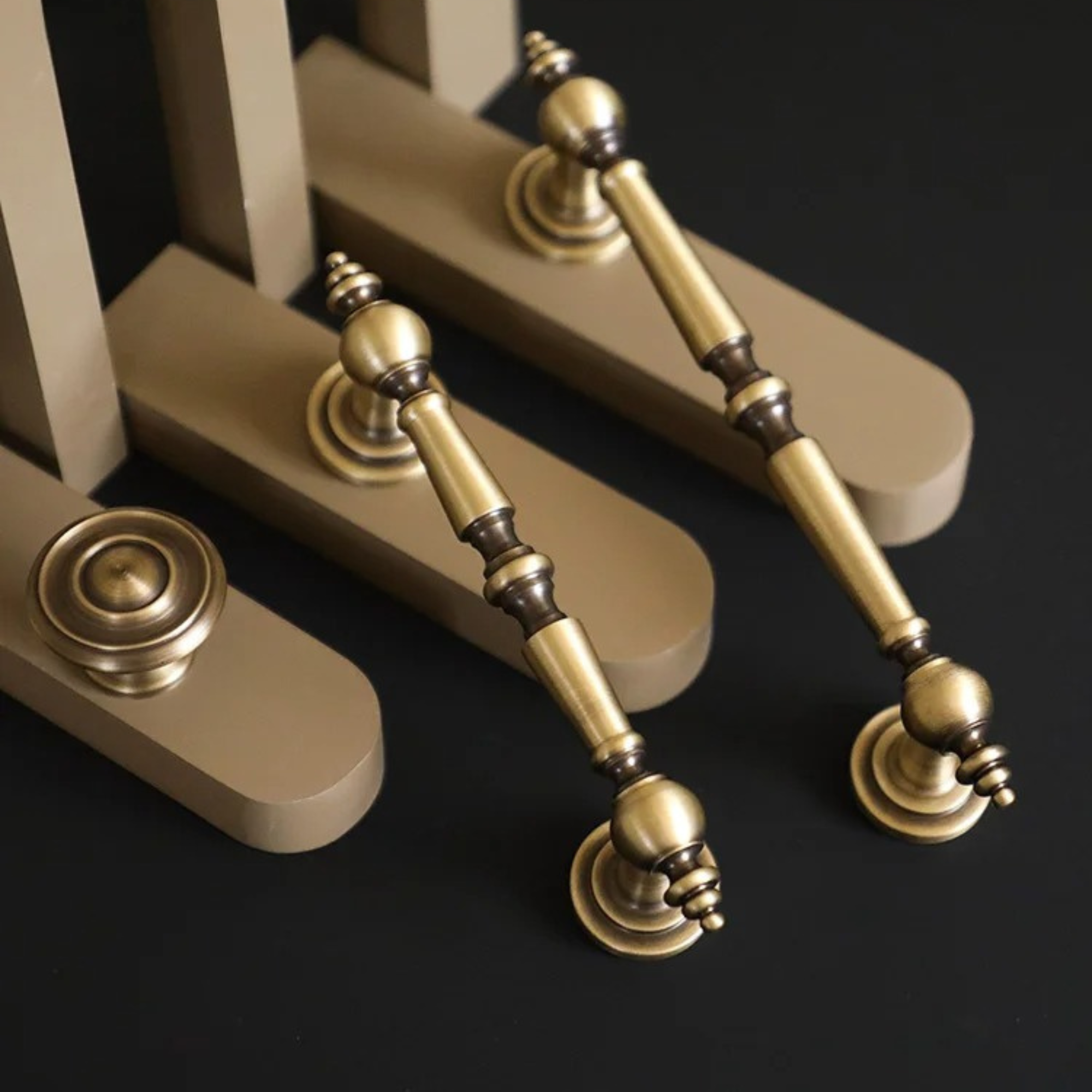 Antique Brass Cabinet Pulls | Theriaca