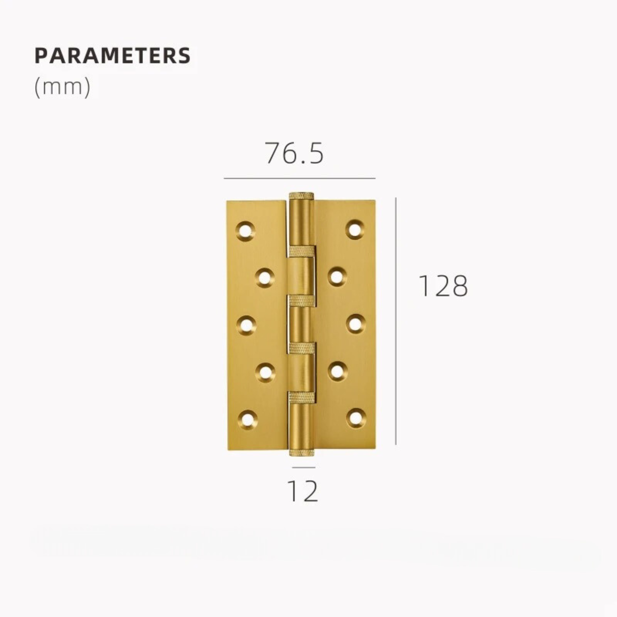 Knurled Door Hinge | Textilis