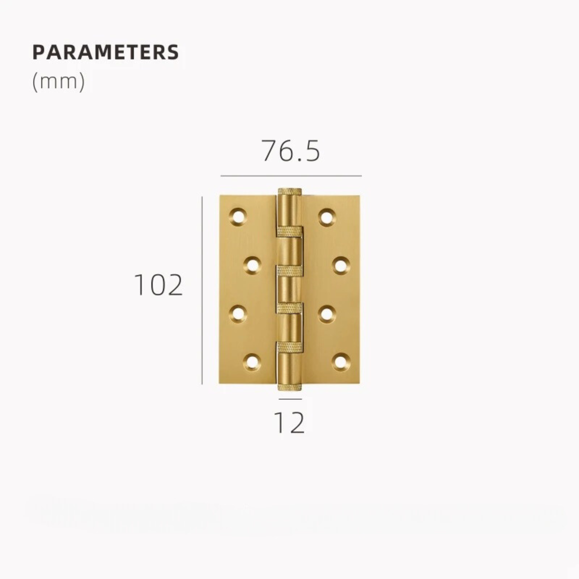 Knurled Door Hinge | Textilis