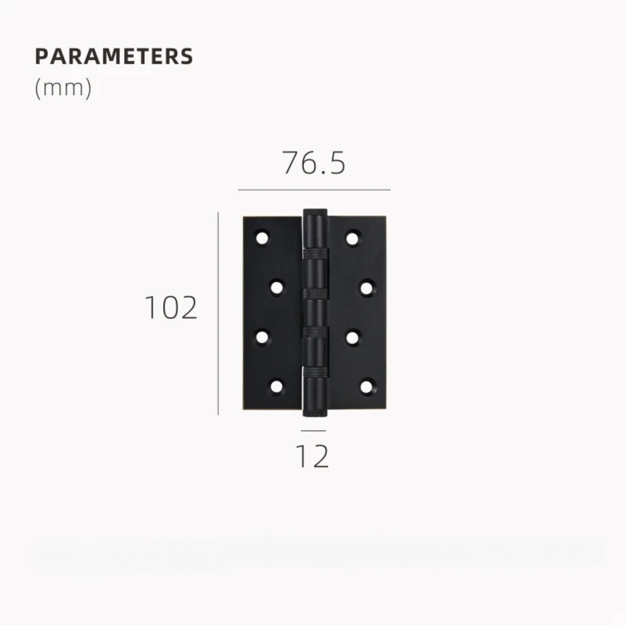 Knurled Door Hinge | Textilis