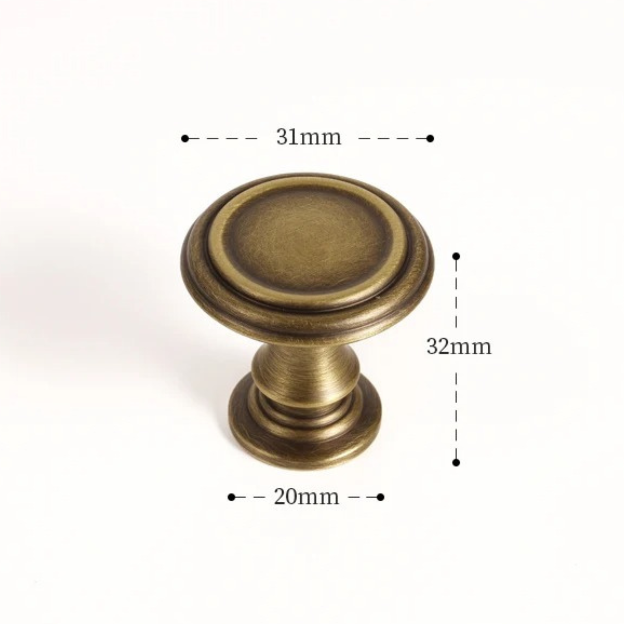 Antique Brass Curved Pulls | Aurum Fuscum