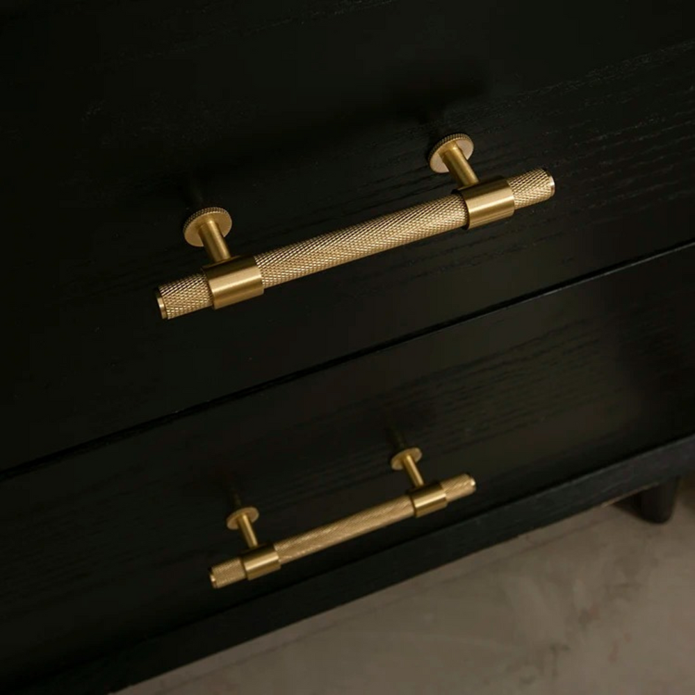 Gold Cabinet Pulls | Industrial Interior Design | Kitchen Cabinet ...