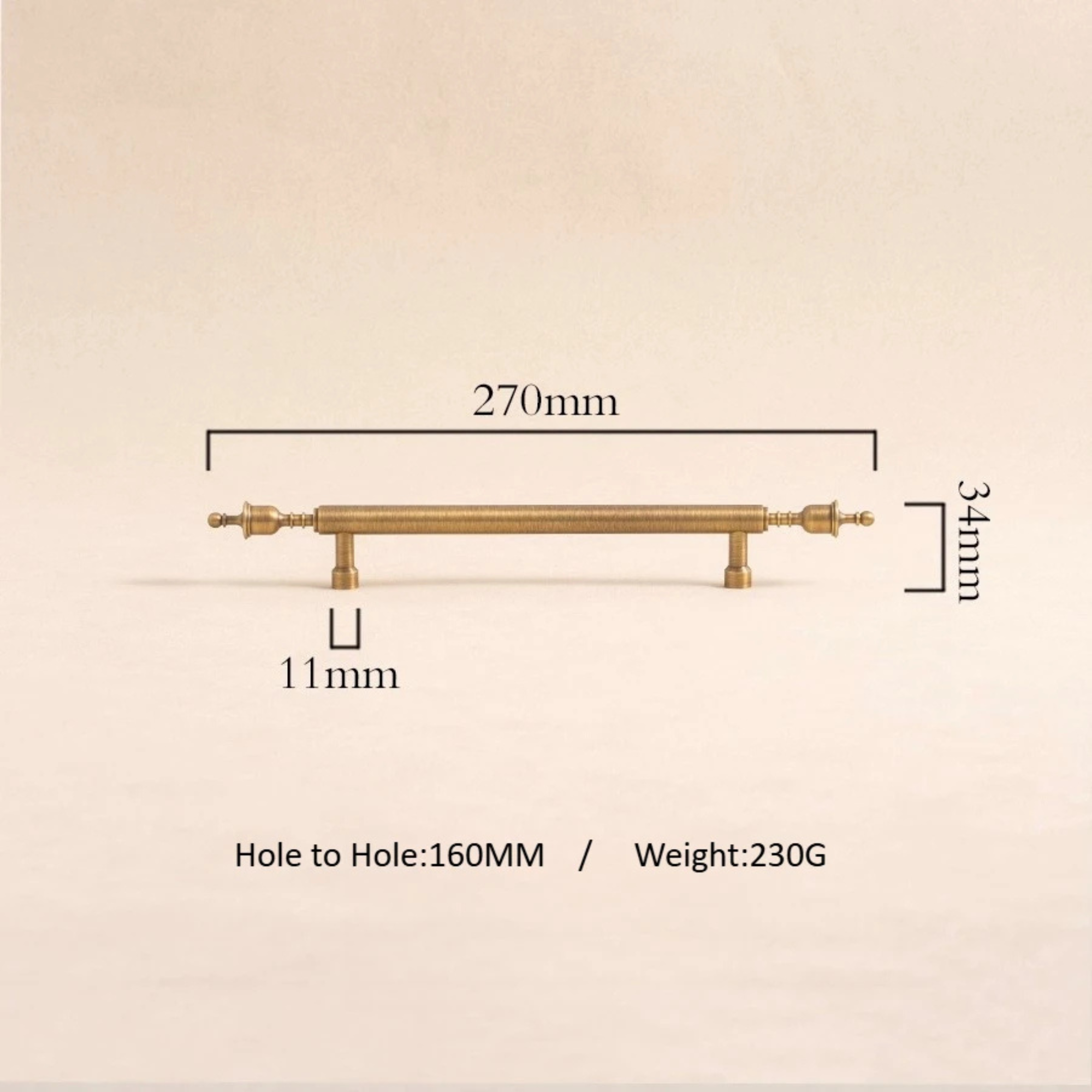 Antique Brass Pull Handles | Magnus