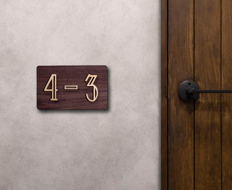 Double Line Door Numbers | Deco