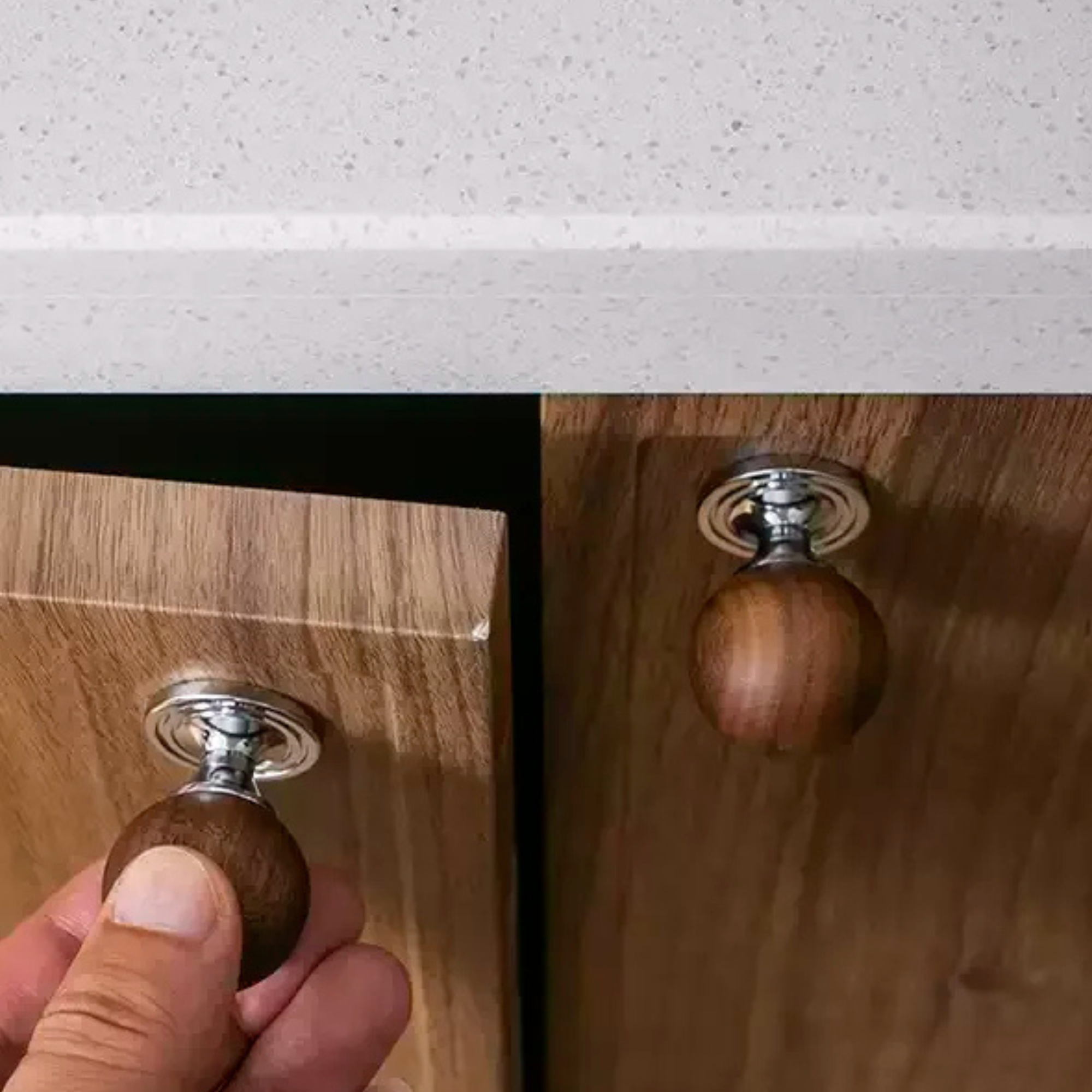 Polished Chrome & Wood Pulls | Auriola