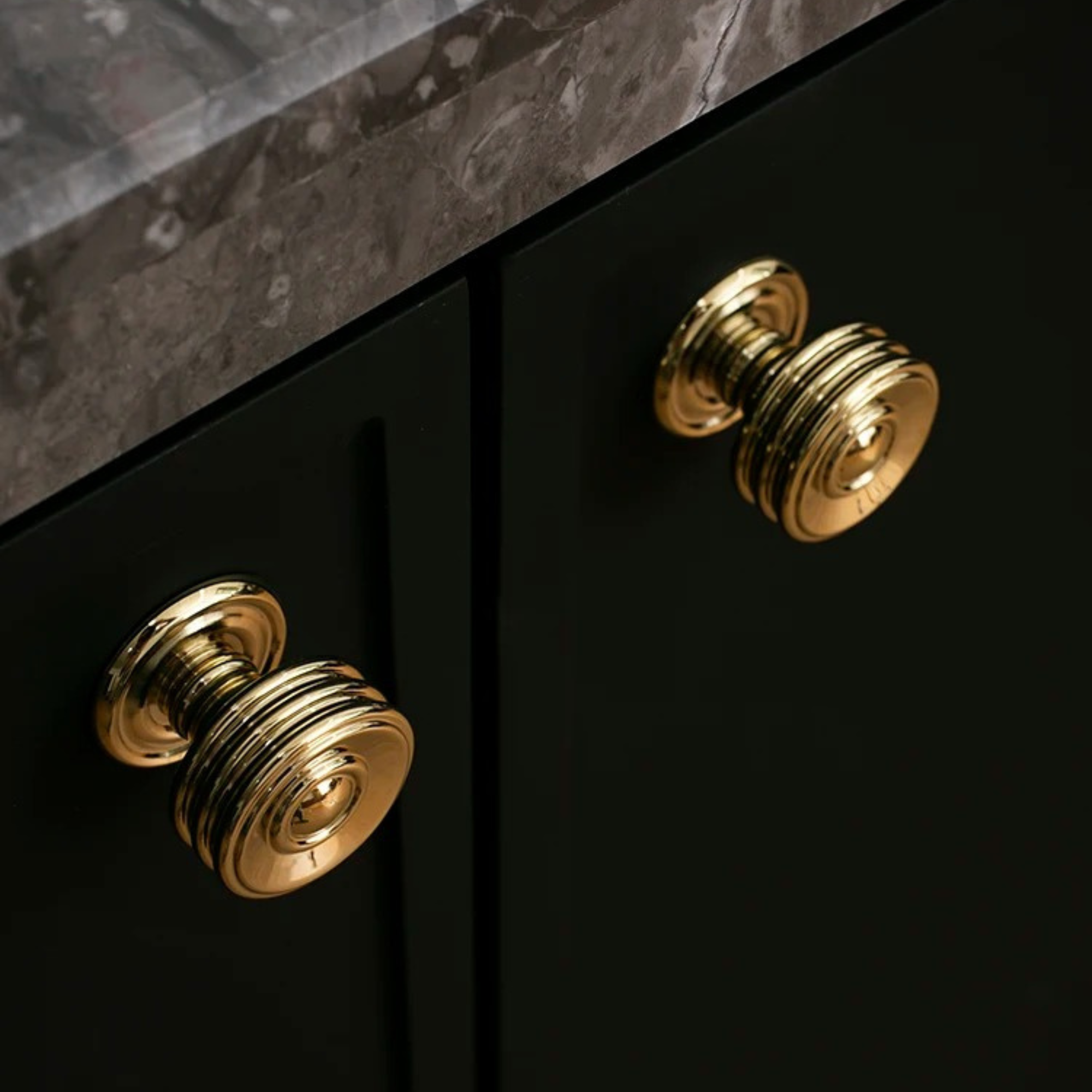 Polished Brass Curved Pull Handles | Curva