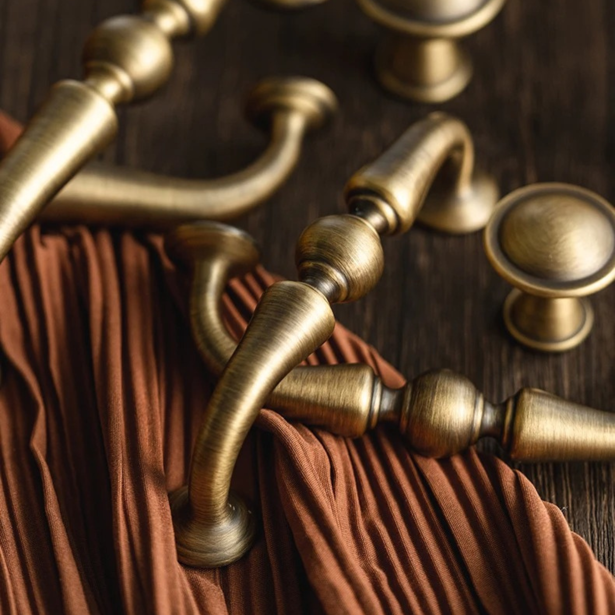 Antique Brushed Brass Pull Handles | Sphera