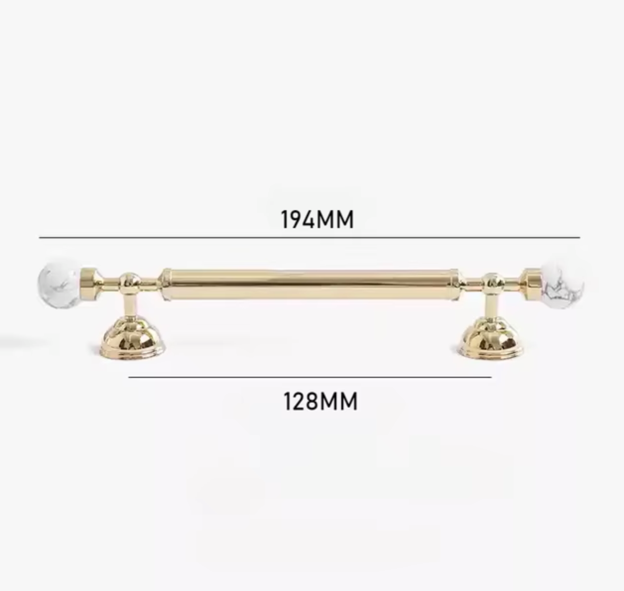 Polished Brass & Stone Pulls | Saxum Sculptum