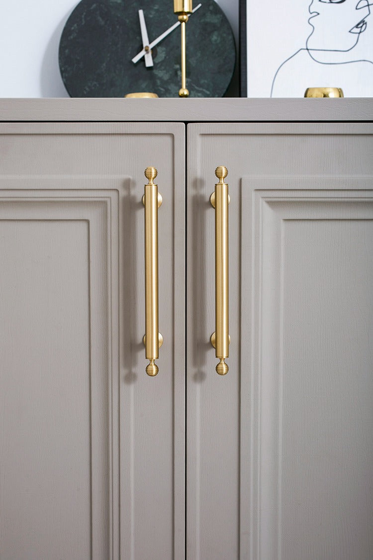 Brushed Brass Cabinet Pulls | Beehive | Aurea Caelum