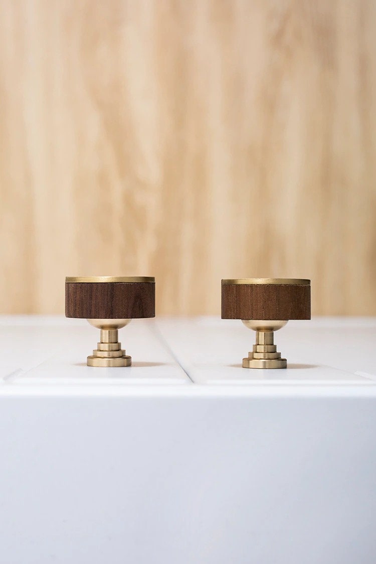 Wood and Brass Knobs | Arbor Circulus