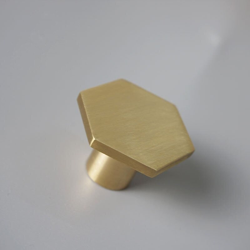 Hexagon Brass Knobs | Senio