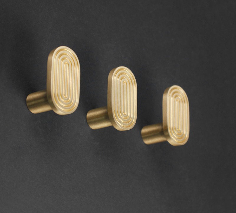 Decorative Brass Wall Hooks | Saffron