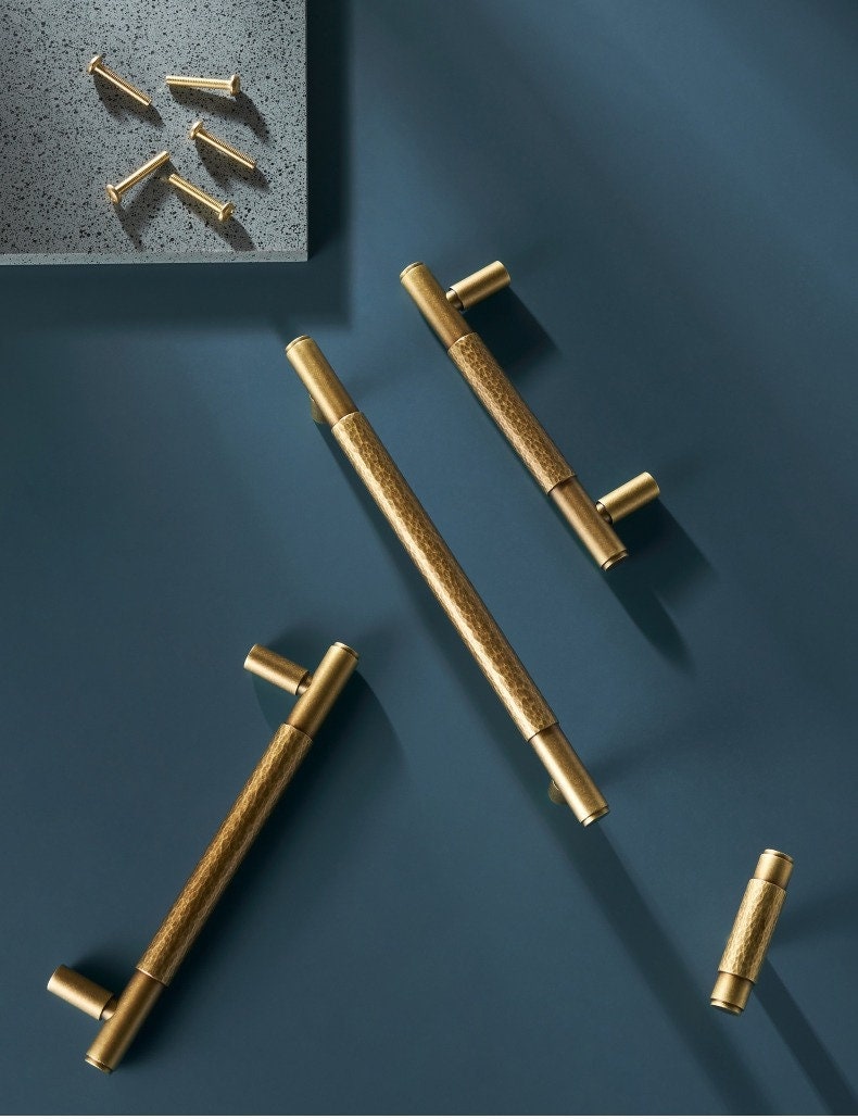 Antique Brass Hammered Handle | Mella