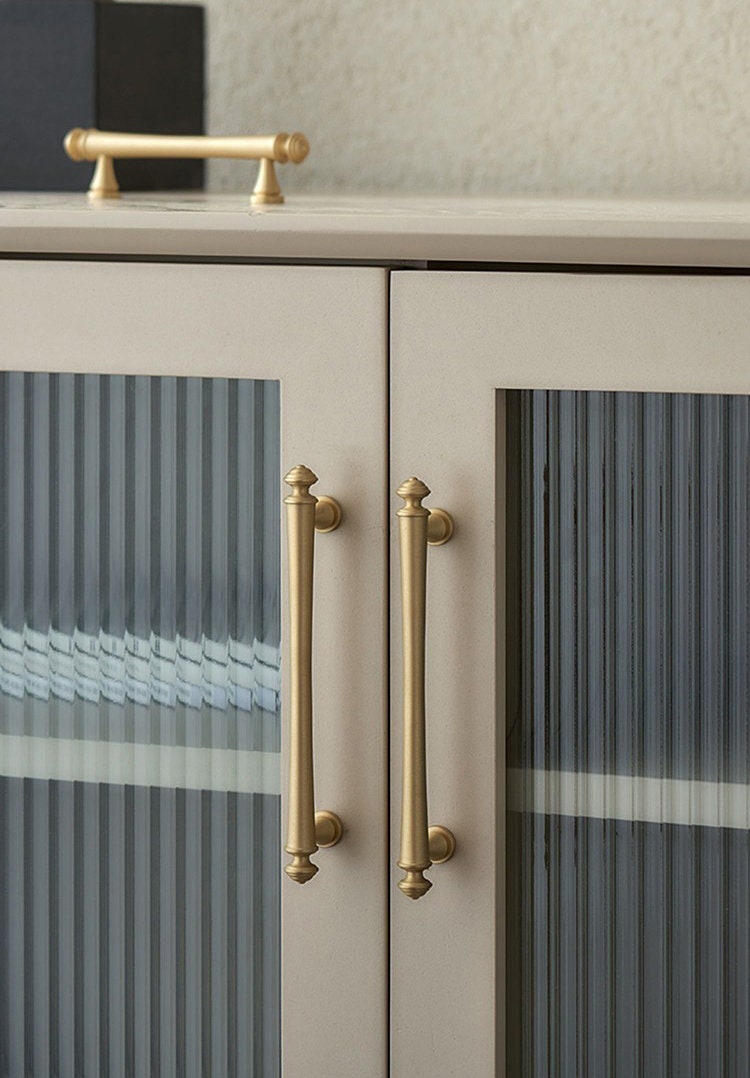Rolled End Brass Cabinet Pull | Spira