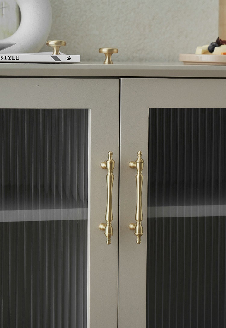 French Inspired Brass Cabinet Pulls | Gallico